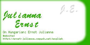 julianna ernst business card